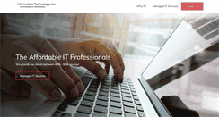 Desktop Screenshot of informationtechnologyinc.com